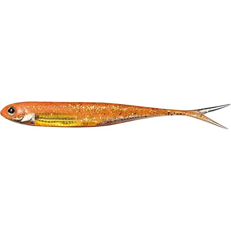 Leurre souple Fish Arrow Flash J Split 7" 119 Glow orange / Silver