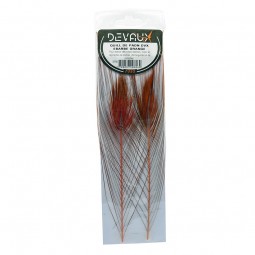 Quill de Paon Ebarbe Orange Mouches Devaux