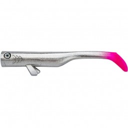 Leurre souple LMAB Drunk Bait Chrome Pinktail 16 cm 2 pièces