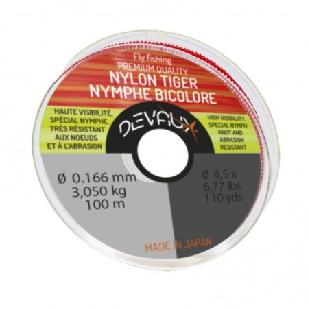 Nylon Mouches Devaux Tiger Nymphe Bicolore 100 m