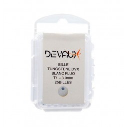 Bille Tungstène Mouches Devaux 2.5 mm Blanc Fluo