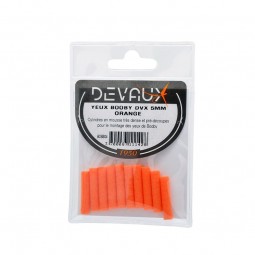 Yeux Booby Mouches Devaux 5 mm Orange